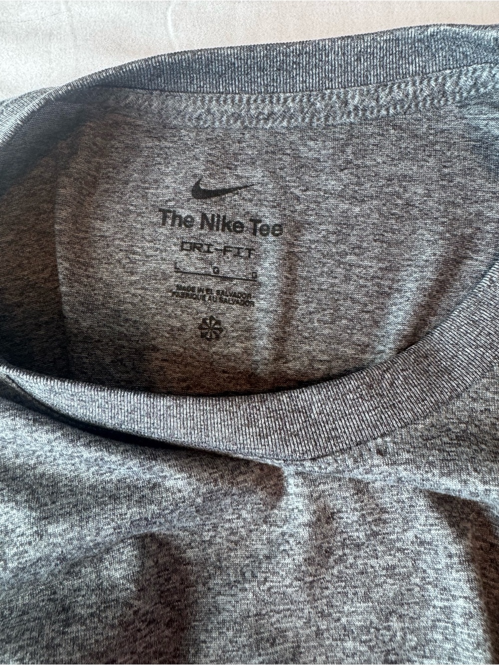 Nike Men's Gray Heather Dri-FIT Short Sleeve Tee